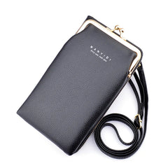 Women's Leather Phone Wallet Crossbody Bag