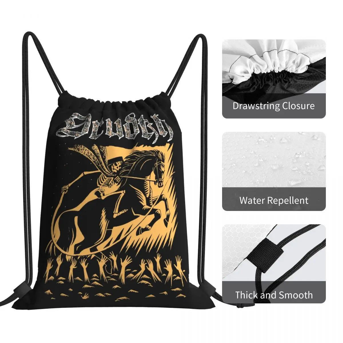 Drudkh-Horseman Drawstring Bags Gym Bag School Backpack Gymnast Bag