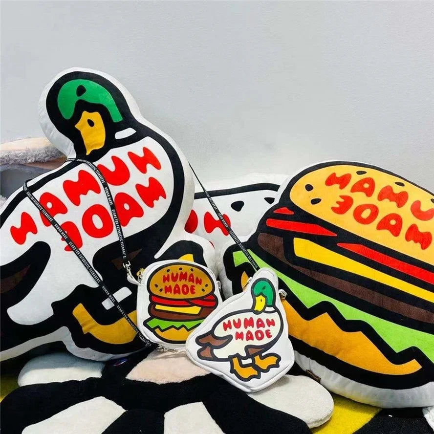 Duck Backpacks Men Women High Hamburger Graphic Bag
