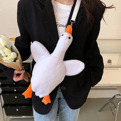 Duck Cross-body Phone Doll Bag Women Funny Plush Shoulder Girl Mobile Cartoon