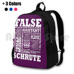 Dwight Schrute Backpack Waterproof Camping Travel