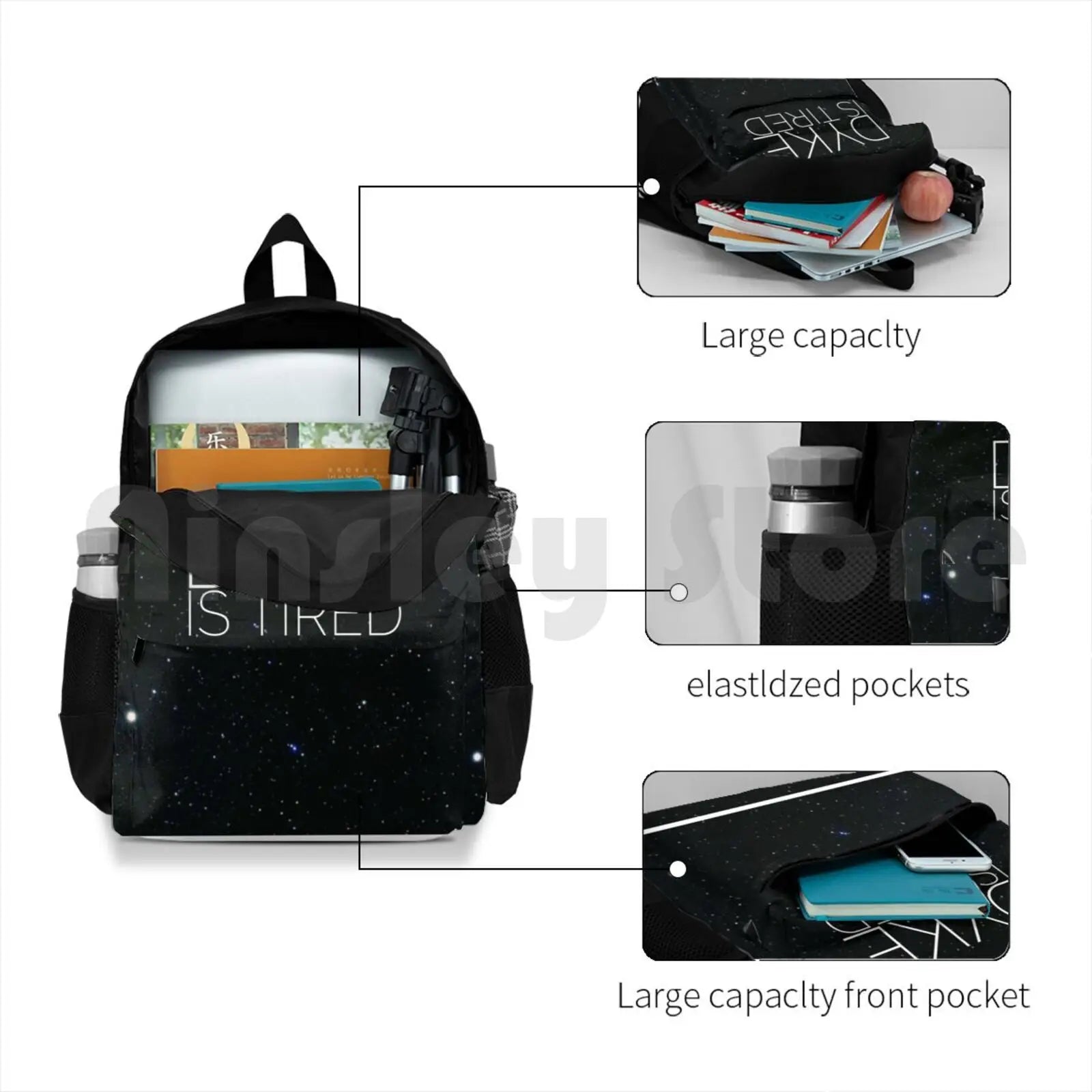 Dyke Is Tired Outdoor Hiking Backpack