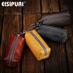 Leather Key Case Pouch Women Men Key Holder Keys Organizer