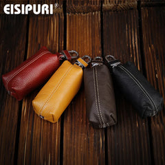 Leather Key Case Pouch Women Men Key Holder Keys Organizer