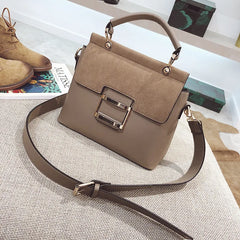 Vintage Shoulder Bag For Women Autumn Frosted Bag Female All-match Small Square