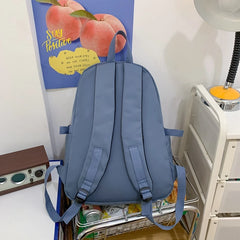 Waterproof Nylon Travel Backpack for Girls Students Schoolbag