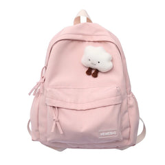 Waterproof Nylon Women School Backpack Girls Travel Bag