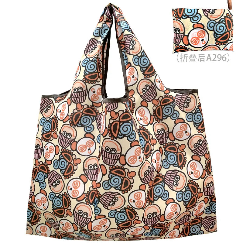Eco Bag Folding Shopping Bag Foldable One-shoulder Shopping Bag
