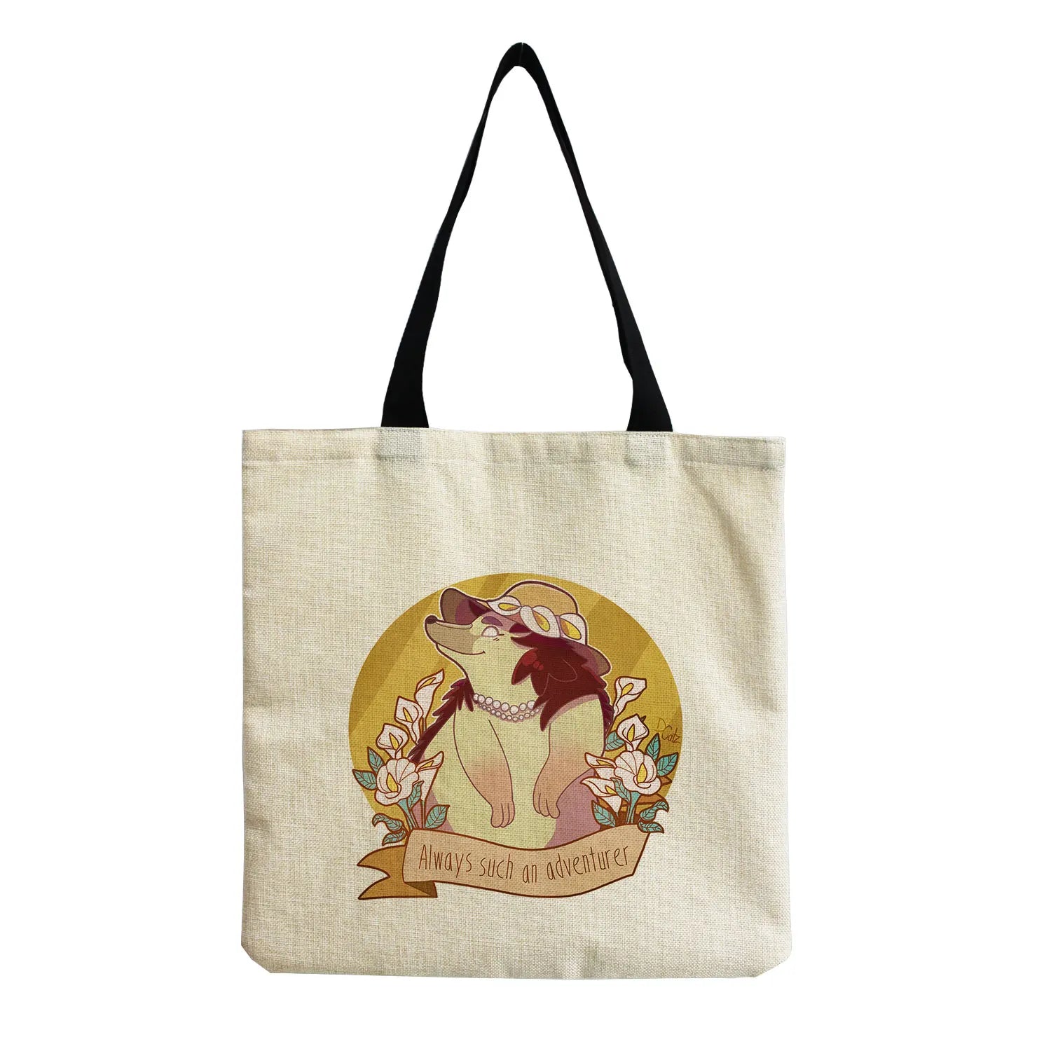 Eco Friendly Hedgehog Beach Bag Women's Summer Travel Print Shoulder Bag