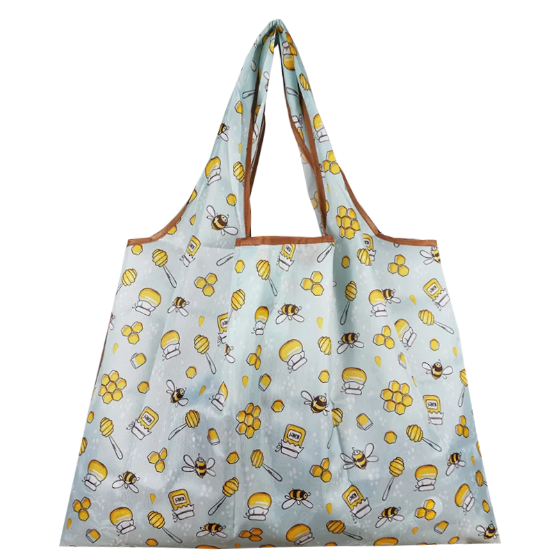 Eco Friendly Foldable Tote Bag for Travel Grocery Shopping