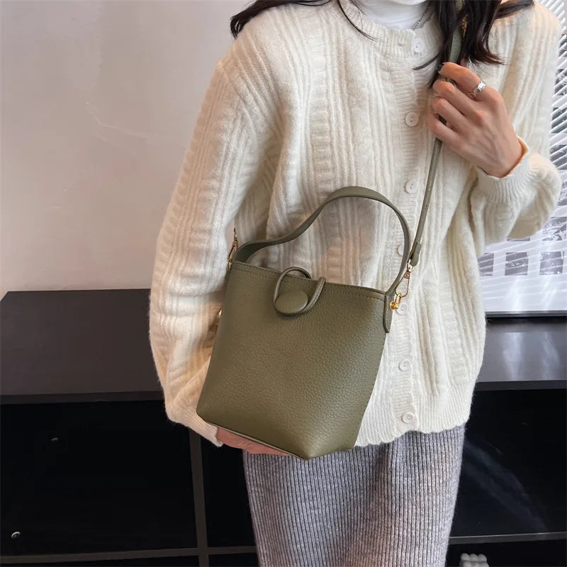 Women's Messenger Bucket Handbags Tote Shoulder Bag