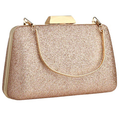 Boho Crossbody Bag Evening Clutch Silver Champagne Handbag Wedding Purse