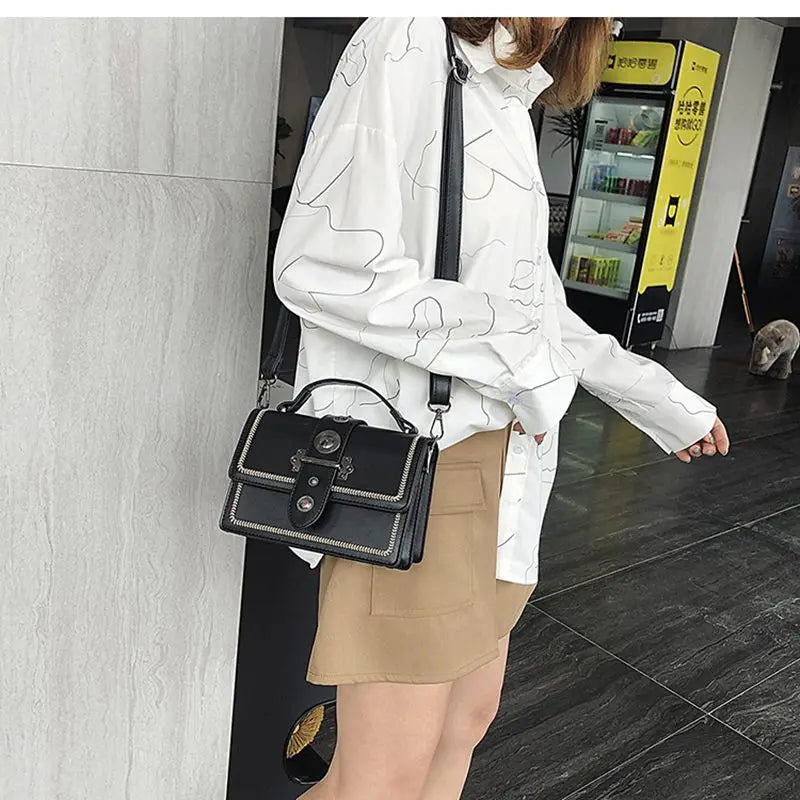 Women's Casual Tote Bag High PU Leather Handbag Shoulder Messenger KL1020