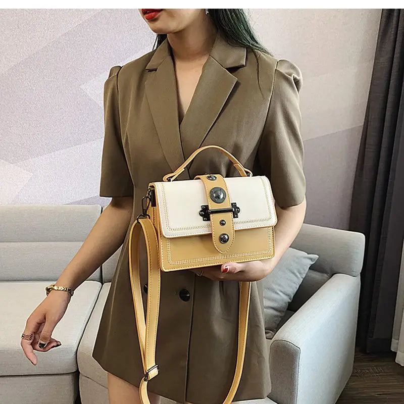 Women's Casual Tote Bag High PU Leather Handbag Shoulder Messenger KL1020