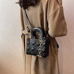 Women's Square Tote Bag High PU Leather Handbag