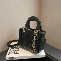 Women's Square Tote Bag High PU Leather Handbag