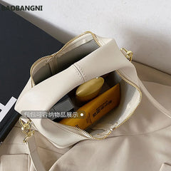 Women's PU Leather Tote Bucket Bag