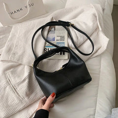 Women's PU Leather Tote Bucket Bag