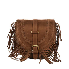 Temperament Shoulder Bag Women's Handbags Tassel Saddle Bag