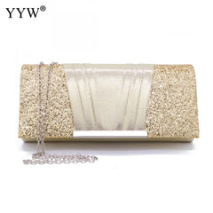 Women Clutch Bag Sequin Patchwork Handbag Shoulder Glitter Evening Purse