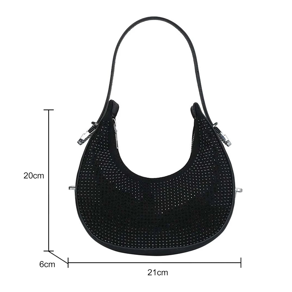 Sparkling Rhinestone Evening Clutch Bag for Women