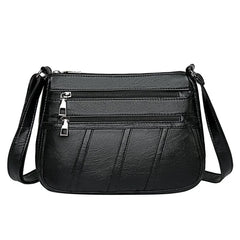 Women PU Leather Crossbody Bag Large Capacity Tote Shoulder Bag