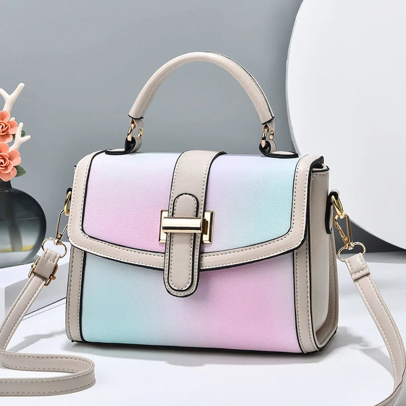 Textured Small Bag Women's One-shoulder Messenger Bag Handbag