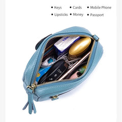Elephant Small Shoulder Bag Girl Messenger Bag Female Cow Leather Handbags Cross