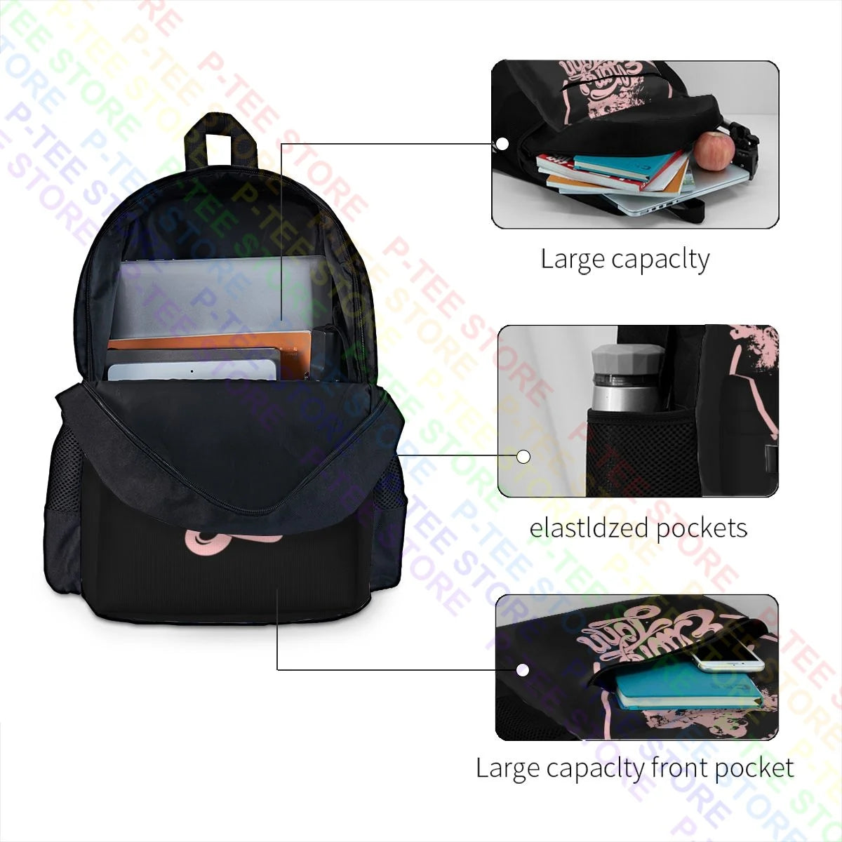 Elton John Rocketman Large Capacity Backpack