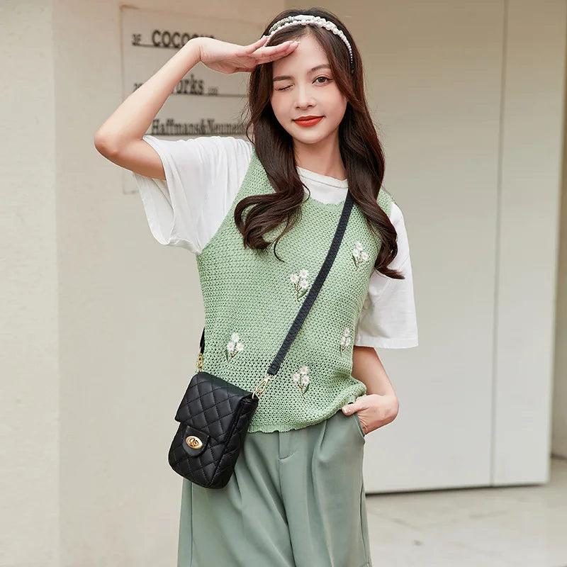 Diamond Embroidered Cross-border Messenger Bag for Women