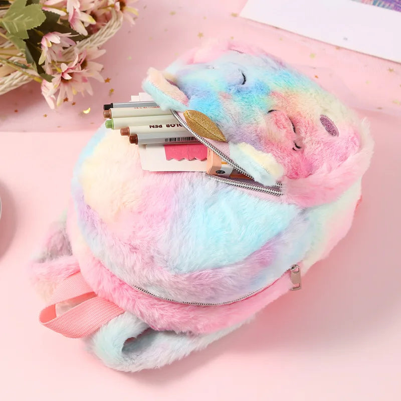 Personalized Name Unicorn Kindergarten Bag for Girls