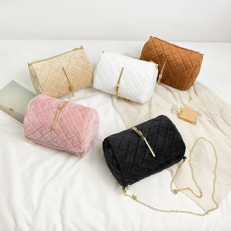 Embroidered Pillow Bag Ladies Small Handbag Mobile Phone Bag