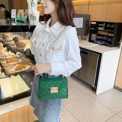 Embroidered Crossbody Bag Fresh Sweet Diamond Chain Messenger Bag