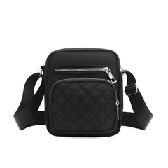 Embroidered One-shoulder Bag Diamond Multi-layer Handbag