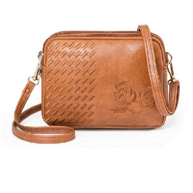 Embroidery Flower Shoulder Bag For Women Crossbody Bag