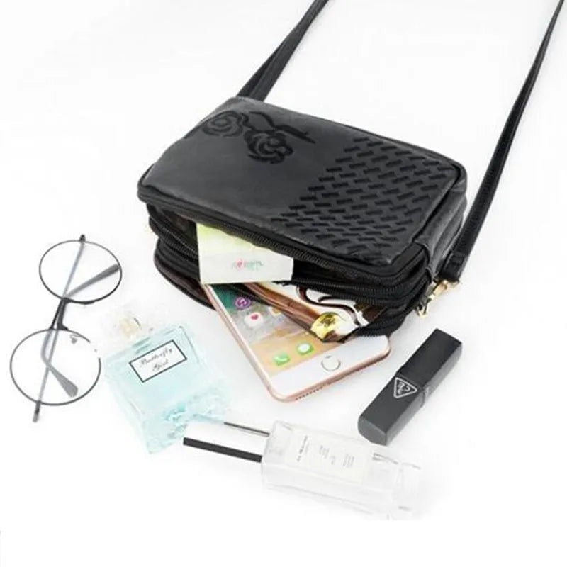 Embroidery Flower Shoulder Bag For Women Crossbody Bag