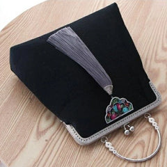 Embroidery Flowers Wedding Boho Fringe Bag Women's Handbags