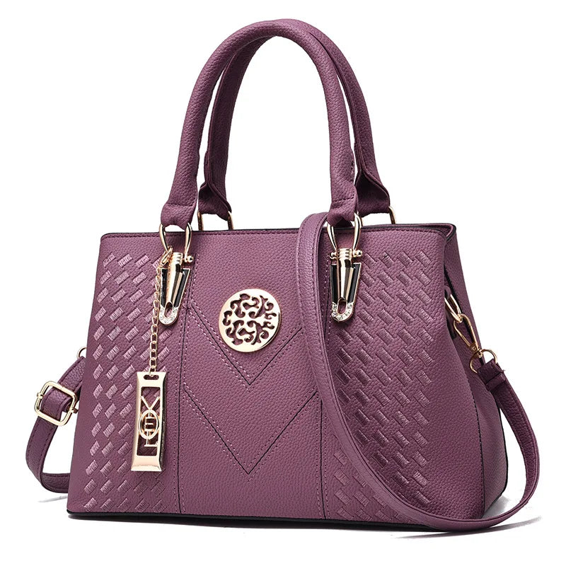 Embroidery Messenger Bags Women Leather Handbags