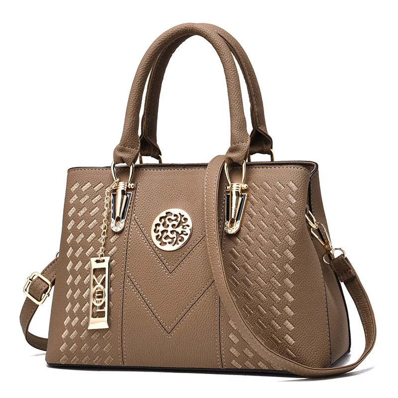 Embroidery Messenger Bags Women Leather Handbags Ladies Hand Bag