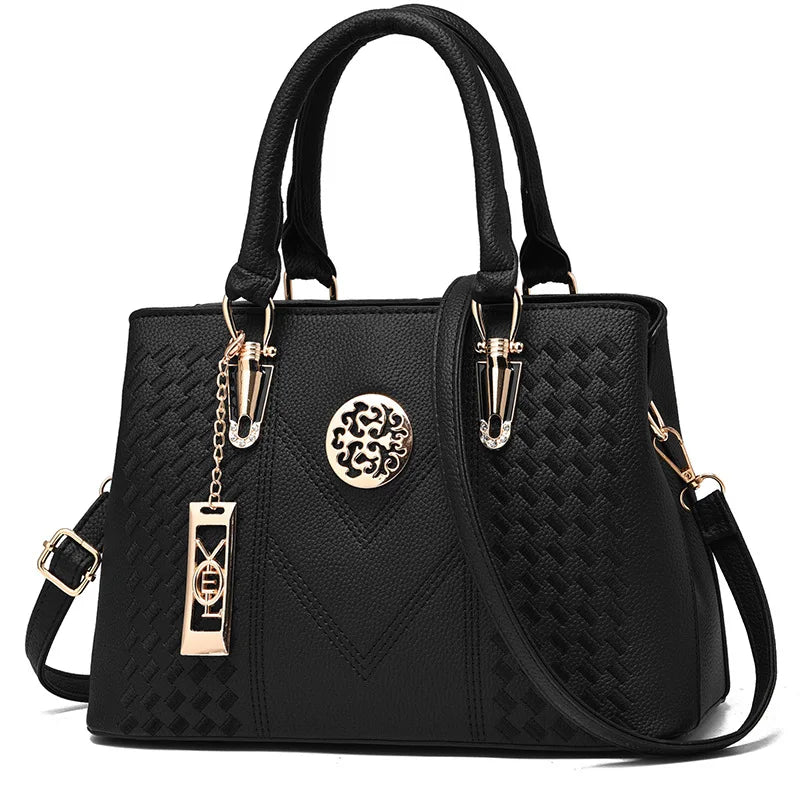 Embroidery Messenger Bags Women Leather Handbags Ladies Hand Bag