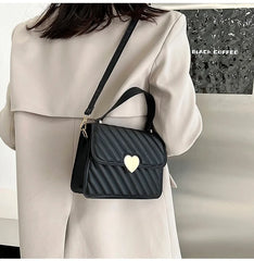 Embroidery Thread Crossbody Bag PU Leather Tote