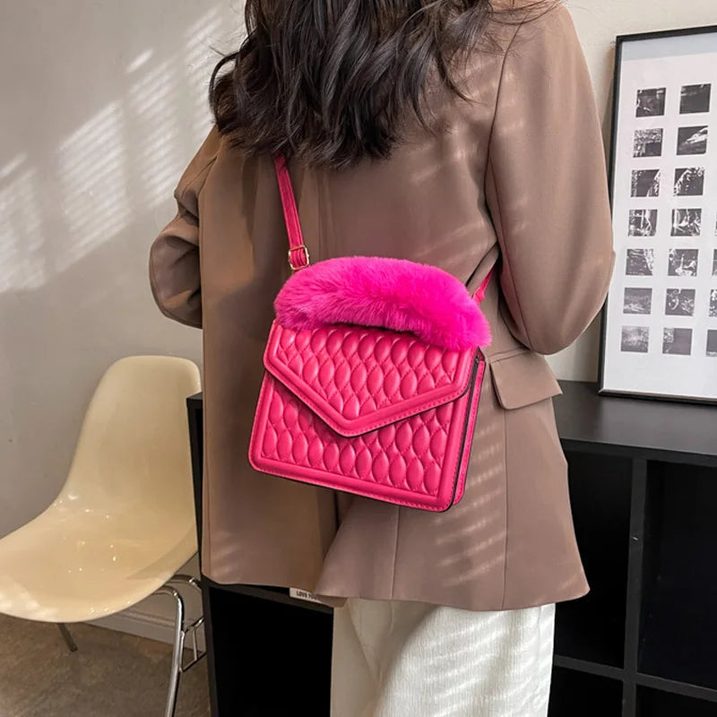 Vintage Winter Embroidery Thread Tote Bag for Women