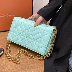 Embroidery Thread Women Bag Chain Shoulder Bags High Shoulder Purses And Handbag