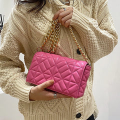 Embroidery Thread Women Bag Chain Shoulder Bags High Shoulder Purses And Handbag