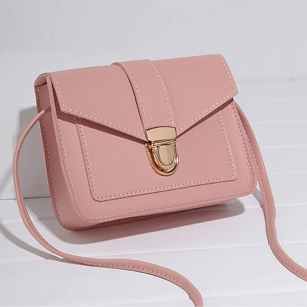 Small Crossbody Bag Embroidery Thread Office Shoulder Handbag