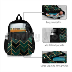 Emerald Copper Arrows Outdoor Hiking Backpack Sports Bag