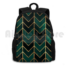 Emerald Copper Arrows Outdoor Hiking Backpack Sports Bag