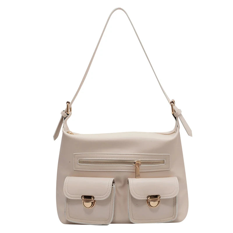 England Style Shoulder Bags For Women Soft PU Leather Vintage Bags