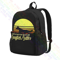English Setter Bird Dog Lover Sun Backpack