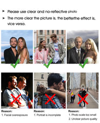 Personalized Engraved Photo & Text Wallet for Father's Men